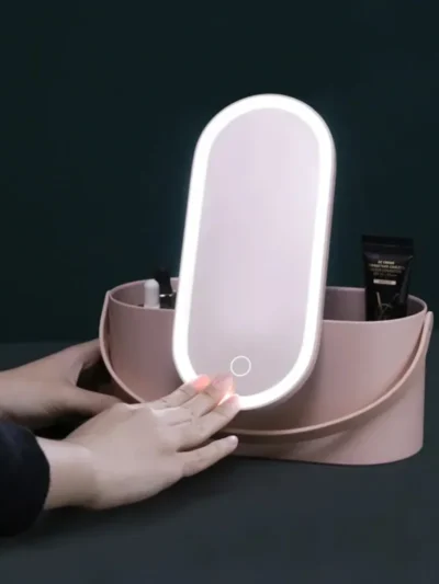 Makeup Organizer with Touch LED Light