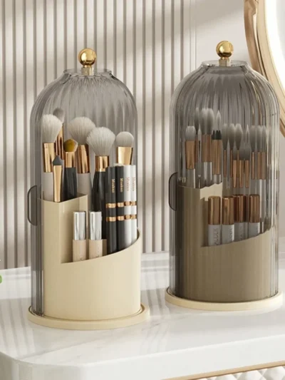 Luxury Rotating Makeup Brush Holder